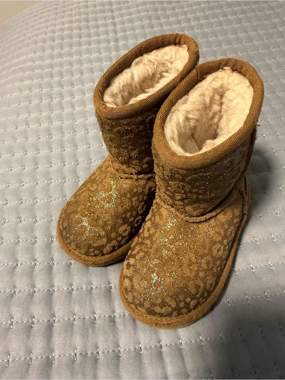 UGG Kids Cheetah tan boots